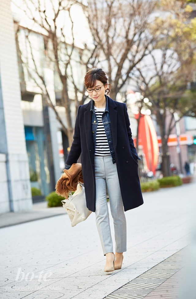 冬の定番チェスターコートで作るマニッシュなメガネ女子スタイル 2月15日 Bo Te ボーテ
