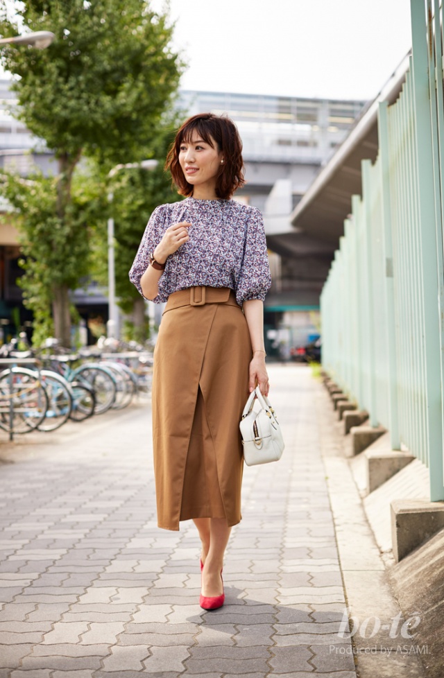 印象派レトロブラウスで、キャリアシーンに華を添える [9月13日]｜bo 