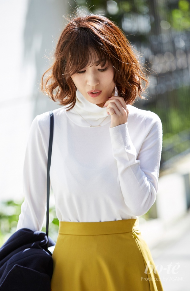 おまとめポンヌフ ツイード クリームイエローフレアスカート 新品