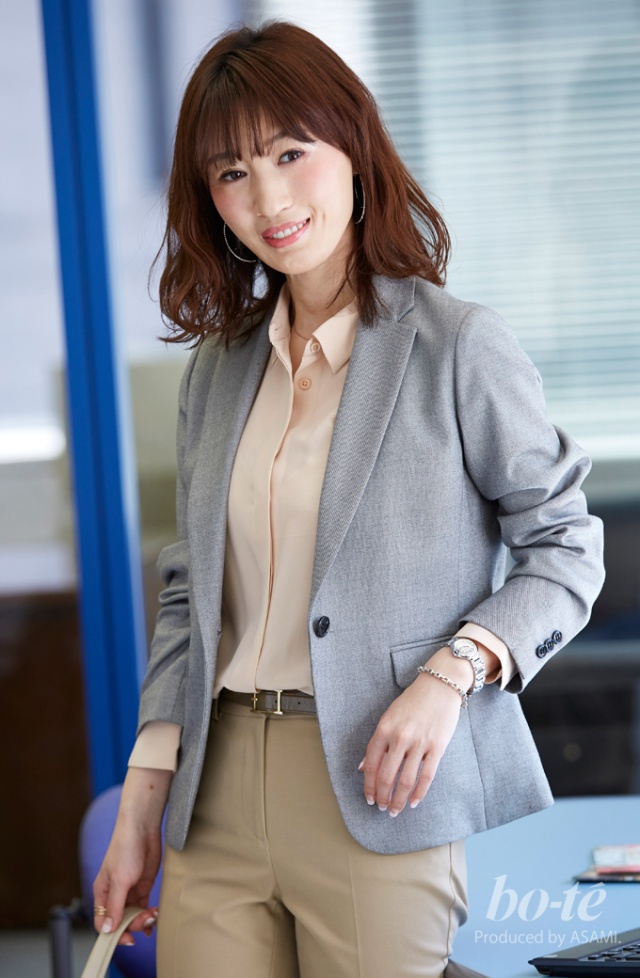 ふんわりパステルカラーを差し色に 堅めのジャケットスタイルを女性らしく 3月22日 Bo Te ボーテ