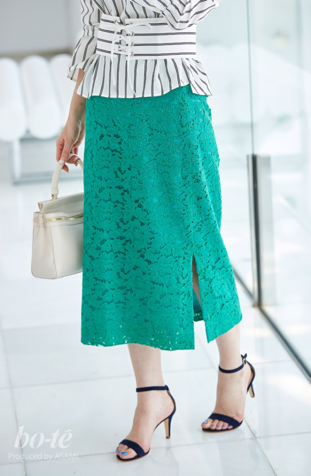 トレンドのコルセット風ベルト ペンシルスカートで エッジの効いたエレガンスを 4月10日 Bo Te ボーテ