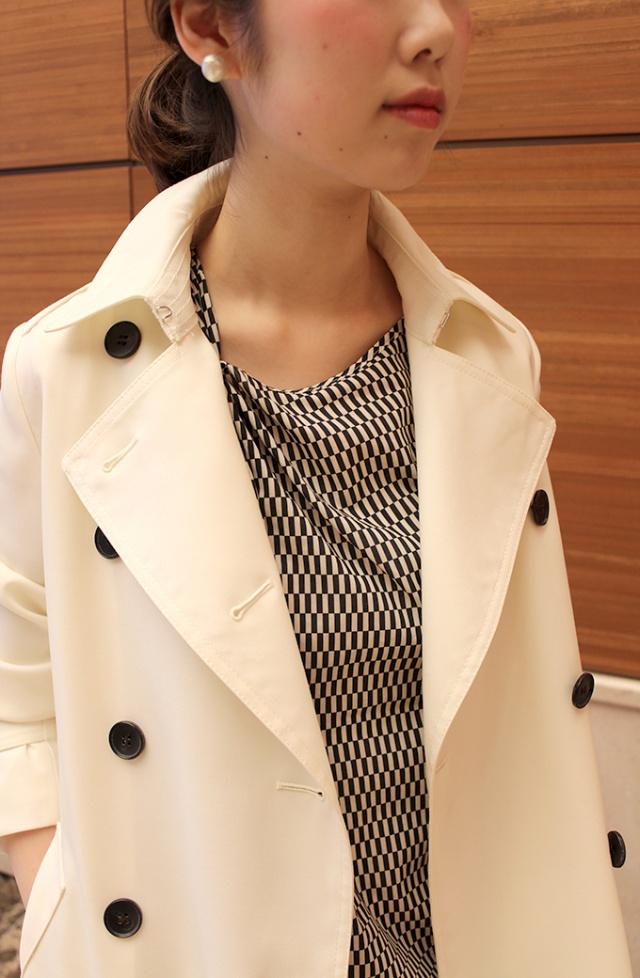 白トレンチを使った春の通勤コーデ 3月2日 Bo Te ボーテ 白トレンチを使った春の通勤コーデ 3月2日 Bo Te ボーテ