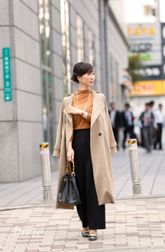 ワイドロングトレンチコート 値下げ！】SINSS ワイドロングトレンチ