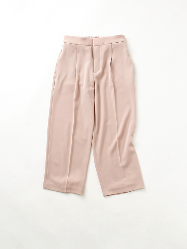 ユニクロのドレープワイドクロップドパンツ ピンク Bo Te ボーテ